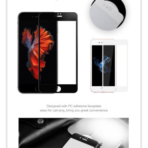 Скрийн протектор от закалено стъкло AMORUS 5D Full Cover за Apple iPhone 7 4.7 / Apple iPhone 8 4.7 / Apple iPhone SE2 2020 / Apple iPhone SE3 2022 черен кант